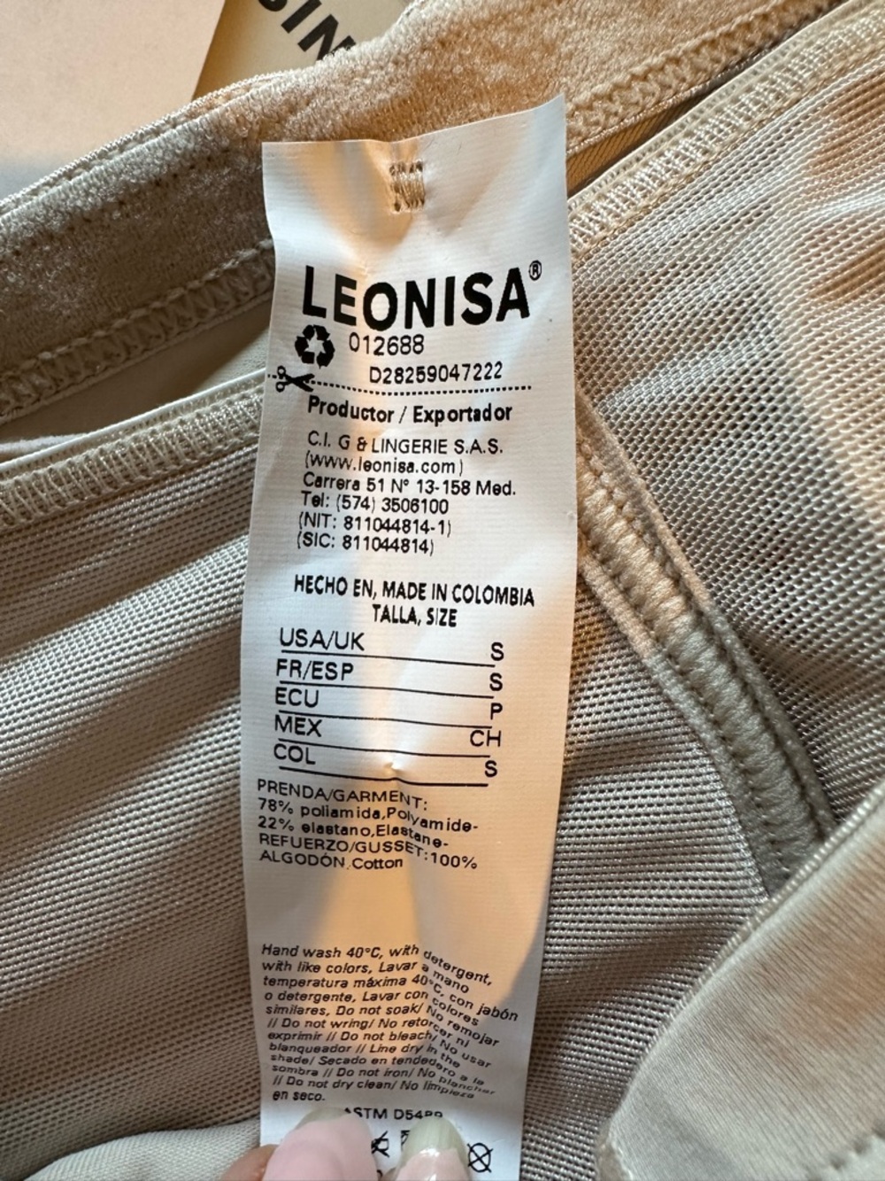 Leonisa Magic Instant Butt Lift Padded Panty - Beige - Picture 6 of 6